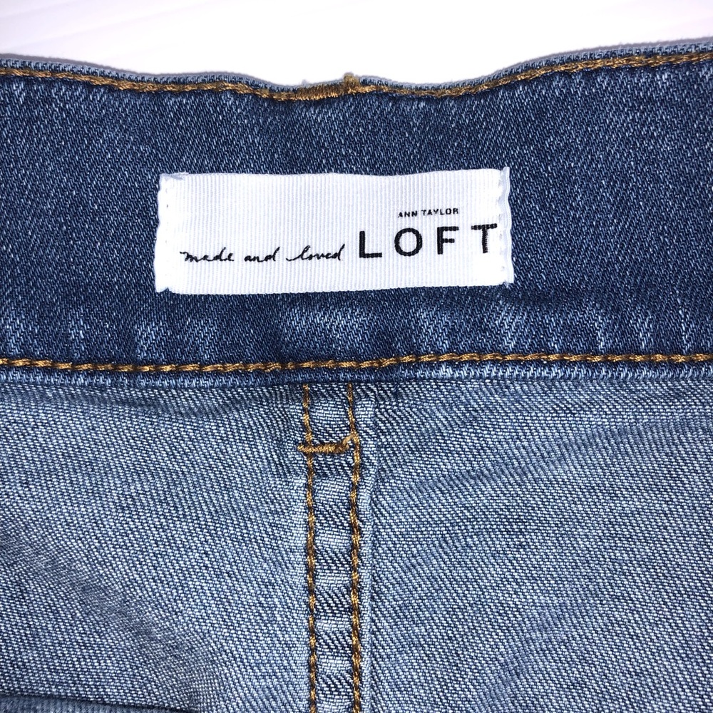LOFT denim mini skirt - Picture 5 of 6